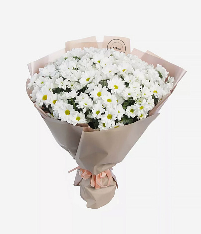 Букет хризантем "Летний день" - заказать цветы с доставкой в  Москве недорого - 9 500 ₽