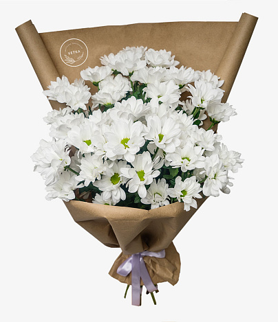 Букет хризантем "С любовью" - заказать цветы с доставкой в  Москве недорого - 3 750 ₽
