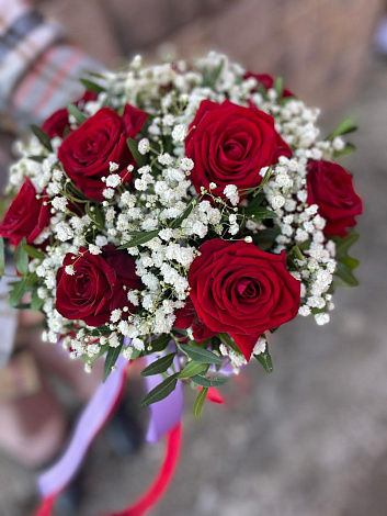 Шляпная коробка "Любовь и нежность" - заказать цветы с доставкой в  Москве недорого - 6 530 ₽